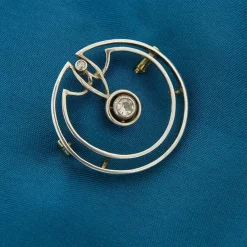 Broche Art Déco avec Diamants