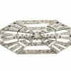 Broche Art Déco diamants