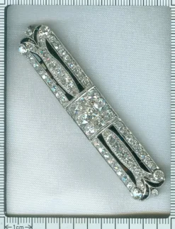 Broche Art Déco diamants