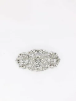 Broche Art Déco diamants 7 ct