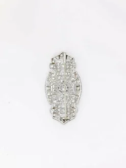 Broche Art Déco diamants 7 ct