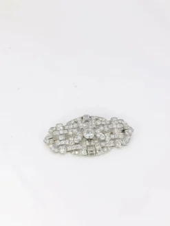 Broche Art Déco diamants 7 ct
