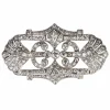 Broche Art Déco en platine avec diamants de 6,30 ct