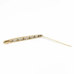 Broche Art déco Or jaune Diamant