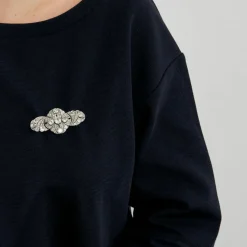 Broche Art Déco Platine Diamants