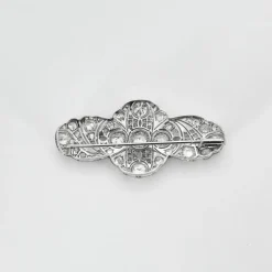 Broche Art Déco Platine Diamants