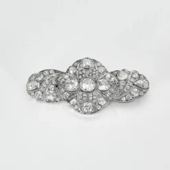 Broche Art Déco Platine Diamants