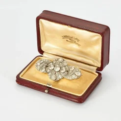 Broche Art Déco Platine Diamants