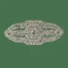 Broche Art Deco platine et diamants