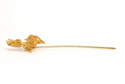 Broche Art Nouveau en or jaune 18 carats et diamant