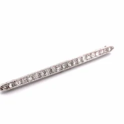 Broche Art-déco Platine & diamants