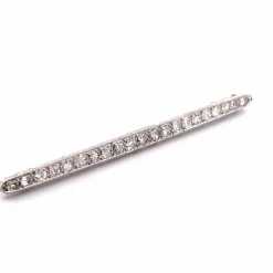Broche Art-déco Platine & diamants