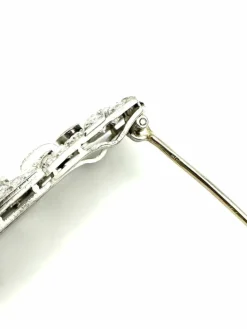 Broche Art-Déco platine et diamants