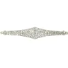 Broche barrette diamants Art Déco