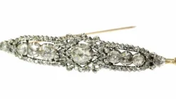 Broche barrette en diamant