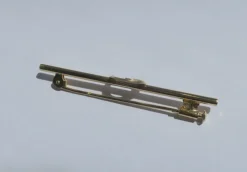 Broche barrette fer à cheval en or jaune