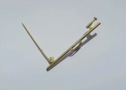 Broche barrette fer à cheval en or jaune