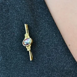 Broche barrette émail de Limoges