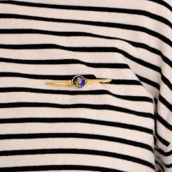 Broche Barrette or et émail