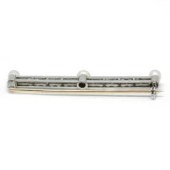 Broche barrette or jaune platine perles diamants