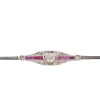 Broche barrette Or Rubis et Diamants