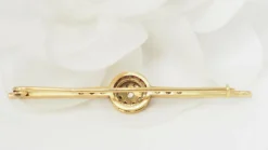Broche barrette Or Rubis Diamants