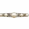 Broche Barrette Perles fines et Diamants