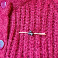 Broche barrette trèfle