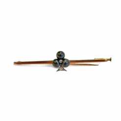 Broche barrette trèfle