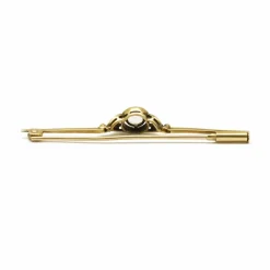 Broche barrette XIXème or jaune diamants