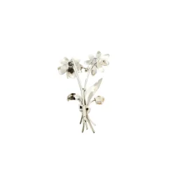 Broche Bouquet ornée de diamants, saphir et saphirs de couleurs