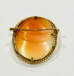 Broche camée ancien or jaune