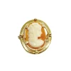 Broche camée coquillage