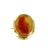 Broche camée cornaline