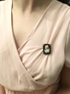 Broche Camée Cornaline