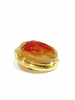 Broche camée cornaline