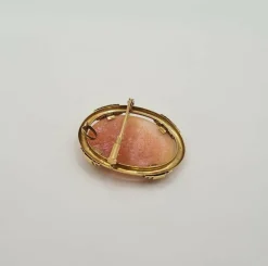 Broche camée or jaune