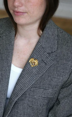 Broche Chimère Ancienne Or et Diamant