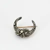 Broche croissant de lune Napoleon III