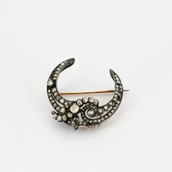 Broche croissant de lune Napoleon III