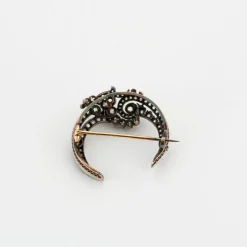 Broche croissant de lune Napoleon III