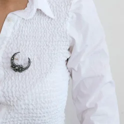 Broche croissant de lune Napoleon III