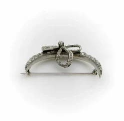 Broche croissant de lune en diamant