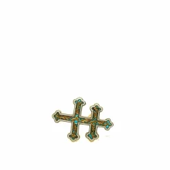 Broche Croix de Lorraine Yellow Gold