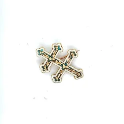Broche Croix de Lorraine Yellow Gold