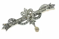 broche de barre de diamant antique vintage