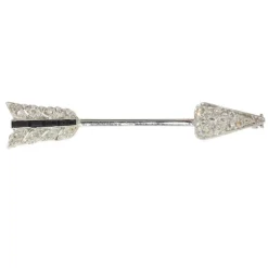 Broche diamant Art Déco