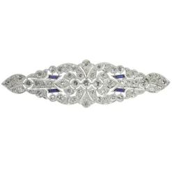 Broche diamant Art Déco