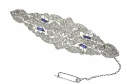 Broche diamant Art Déco