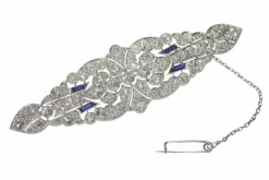 Broche diamant Art Déco